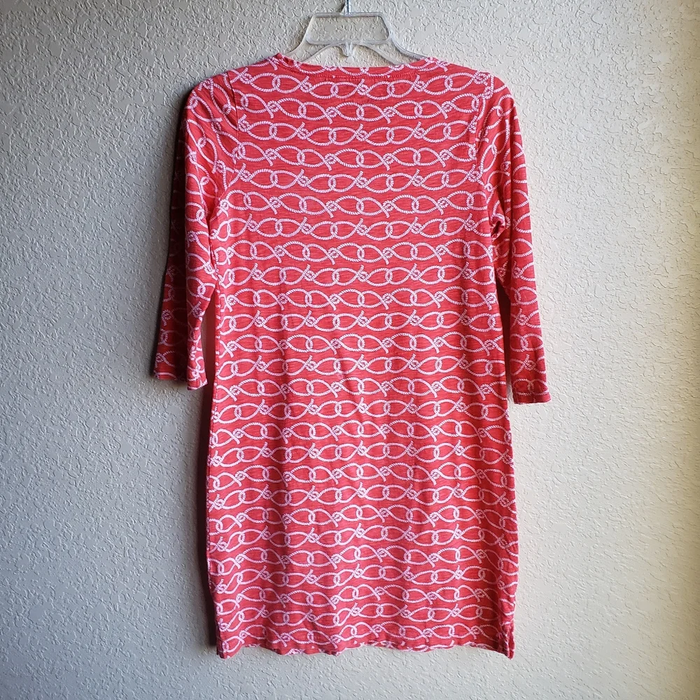 Vineyard Vines Rope Print Knit Dress Size Small - Picture 5 of 9